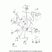 Схема вузла: Електроустаткування (2) Yamaha XVS1100 V-Star Classic