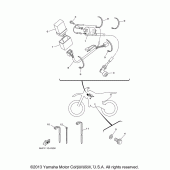Схема вузла: Электрооборудование (1) Yamaha TTR125 TT-R125