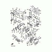 Схема узла: Боковая крышка Yamaha VMX12 V-MAX