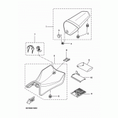 Схема вузла: Сидіння Yamaha YZF-R125