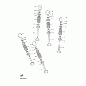 Схема вузла: Клапан Yamaha WR450F