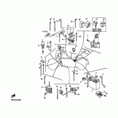 Схема узла: Электрооборудование 1 Yamaha XVZ1300 Royal Star
