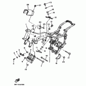 Схема вузла: Рама Yamaha XV750 Virago