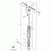 Схема вузла: Задня підвіска Yamaha YZ250 YZ250
