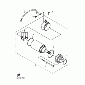 Схема вузла: Електричний стартер Yamaha WR250 WR250F