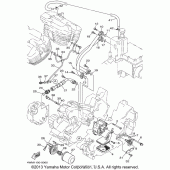 Схема узла: Масляный насос Yamaha XV1600 Midnight Star