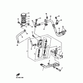Схема узла: Задний тормозной цилиндр Yamaha FZS1000 FAZER