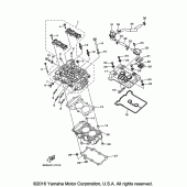 Схема вузла: Головка циліндра Yamaha YZF-R3