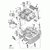 Схема узла: Головка цилиндра Yamaha SRX400