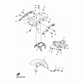 Схема узла: Крыло Yamaha XVS950 XV950 R-Spec