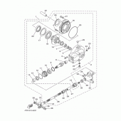 Схема узла: Вал приводной и редуктор Yamaha XVS650 Drag Star Silverado