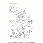 Схема узла: Топливный бак Yamaha XVS1100 V-Star Custom