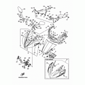 Схема вузла: Вітрове скло Yamaha YZF-R3