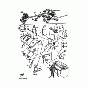 Схема вузла: Електроустаткування 1 Yamaha XV1100 Virago Special