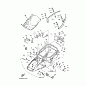 Схема вузла: Сидіння 2 Yamaha XP500 T-MAX