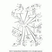 Схема узла: Электрооборудование (1) Yamaha XV1900 Roadliner S