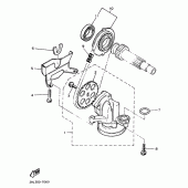 Схема узла: Картер двигателя Yamaha XJ900 Diversion