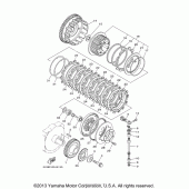 Схема вузла: Зчеплення Yamaha XV1700 Road Star S