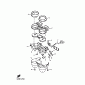 Схема вузла: Панель приладів Yamaha XJR1300