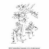 Схема узла: Подножки и Подставка Yamaha FJ09 FJ-09
