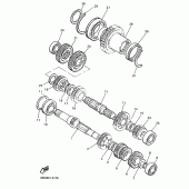 Схема узла: Трансмиссия Yamaha XJ900 Diversion