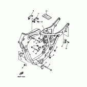 Схема вузла: Рама Yamaha XV125 Virago