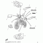 Схема узла: Emblems Yamaha TT600