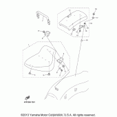 Схема вузла: Сидіння Yamaha XVS650 V-Star Custom with Flames