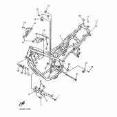 Схема узла: Рама Yamaha XJ600 Diversion (Naked)