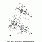 Схема вузла: Заднє колесо Yamaha TTR125 TT-R125
