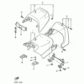 Схема вузла: Сидіння Yamaha VMX12 V-MAX