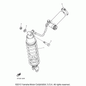 Схема вузла: Задня підвіска Yamaha YZF600R Thundercat