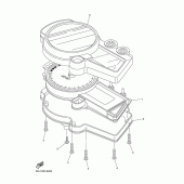 Схема вузла: Панель приладів Yamaha YZF-R6/YZF600 R6