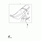 Схема вузла: Сидіння Yamaha WR250 WR250R