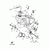 Схема узла: Топливный бак Yamaha YZ125