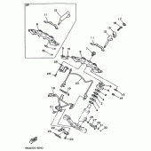 Схема узла: Рулевой механизм Yamaha XV535 Virago