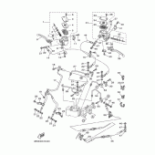 Схема узла: Передний тормозной цилиндр Yamaha XP500 T-MAX