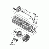 Схема вузла: Зчеплення Yamaha WR250 WR250F