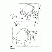 Схема узла: Сиденье Yamaha XVS1100 V-Star Silverado