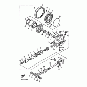 Схема узла: Вал приводной и редуктор Yamaha XVZ1300 Royal Star Venture S