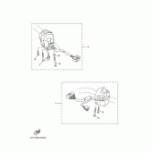 Схема узла: Пульт управления рулевой и Рычаг Yamaha MT01 MT-01