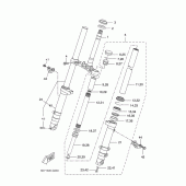 Схема узла: Вилка передней оси Yamaha YZF-R125