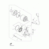 Схема вузла: Електричний стартер Yamaha YZF-R1 R1