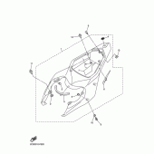 Схема вузла: Бічна кришка Yamaha YZF-R6/YZF600 R6 RaceBase