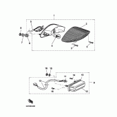 Схема узла: Задний фонарь (Стоп-сигнал) Yamaha BT1100 Bulldog