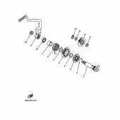 Схема вузла: Привід стартера Yamaha TTR125 TT-R125