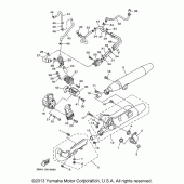 Схема узла: Выхлопная система Yamaha XVS650 V-Star Classic