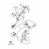 Схема узла: Выхлопная система Yamaha WR250 WR250Z