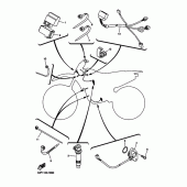 Схема узла: Электрооборудование 1 Yamaha YZ450F YZ450F