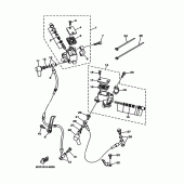 Схема узла: Главный цилиндр 1 (5CG1,3) Yamaha YP250 Majesty SV